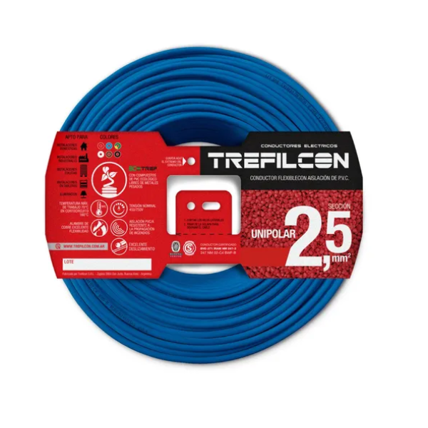 CABLE UNIPOLAR 2,5mm NORMALIZADO - Precio por metro - TREFILCON