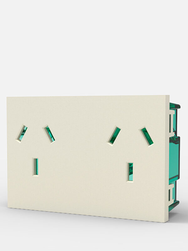Modulo Toma Doble Blanco Easyfit 10A - 6997 - CAMBRE