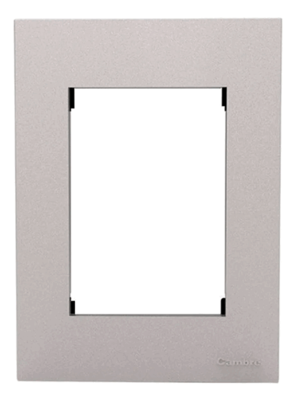 TAPA Y DISTANCIADOR BAUHAUS ALUMINIZADA 4960 - CAMBRE