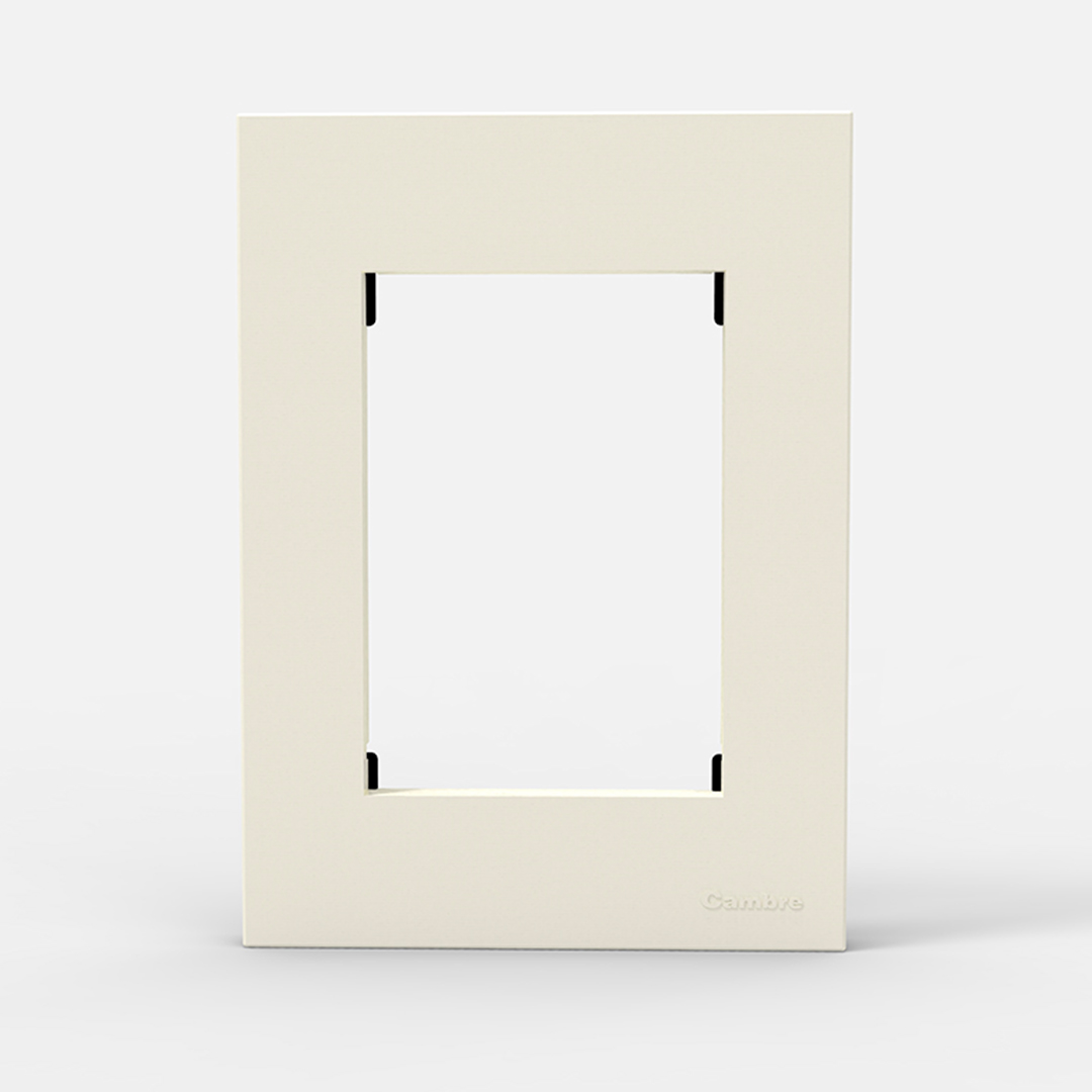 TAPA Y DISTANCIADOR BAUHAUS BLANCA SIN RIBETE 4998 - CAMBRE