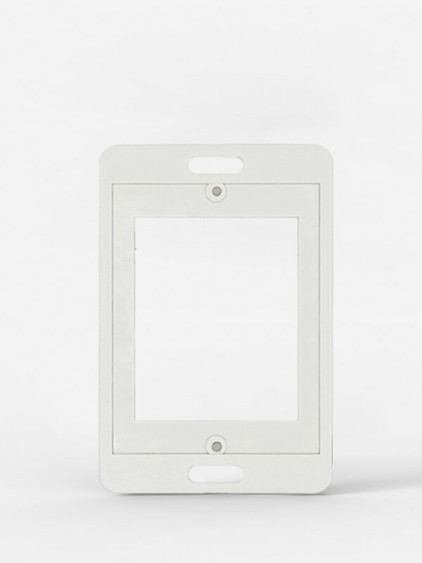 TAPA Y DISTANCIADOR BAUHAUS BLANCA CON RIBETE 4950 - CAMBRE