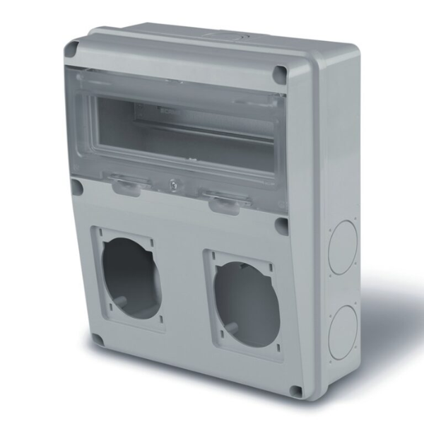 Cuadro De Distribución Ip66 Para 4 Bases Y 11 Mód. Din - SCAME