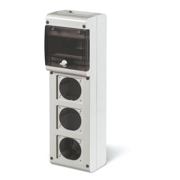 Cuadro De Distribución Ip66 Para 3 Bases Y 6 Mód. Din - SCAME