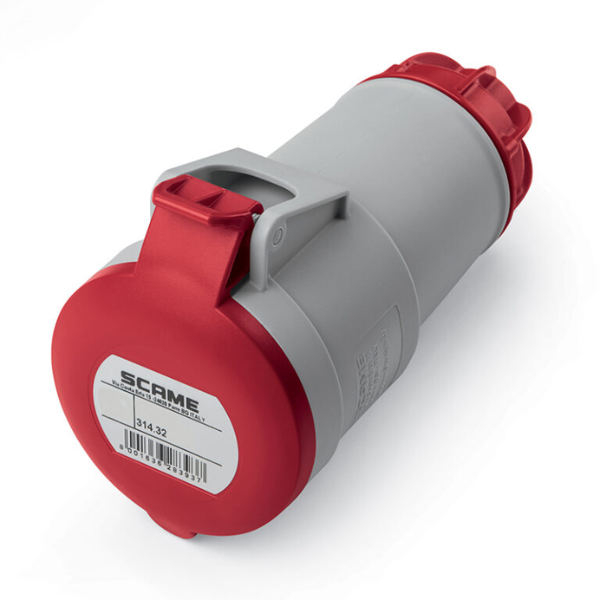 Acople Industrial Ip44 3P+T 32A 380V 6h Serie Xenia310 - SCAME
