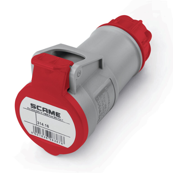 Acople Industrial Ip44 3P+N+T 16A 380V 6h - SCAME