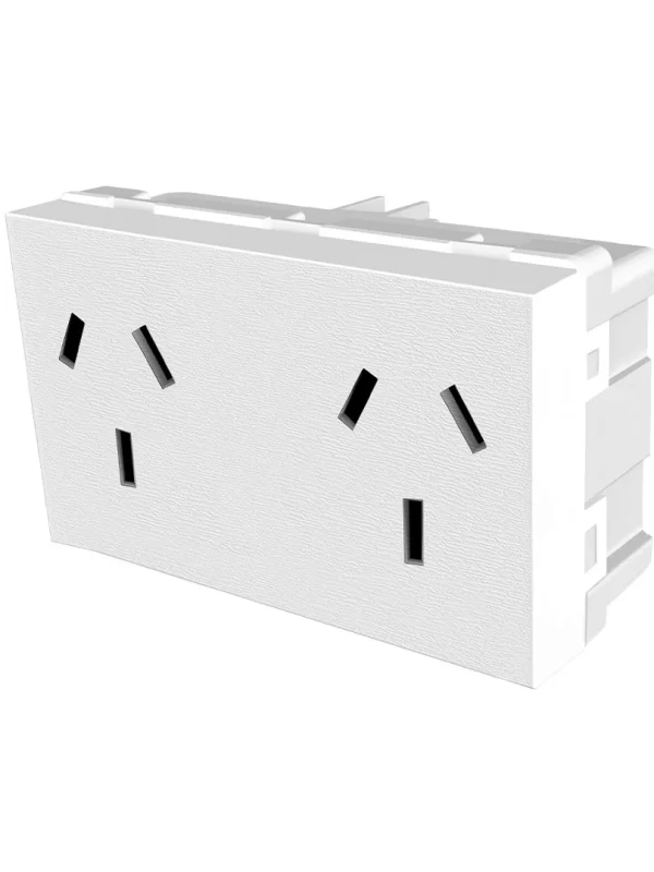 MODULO PLATINUM BLANCO TOMA DOBLE 60028 PURO - JELUZ