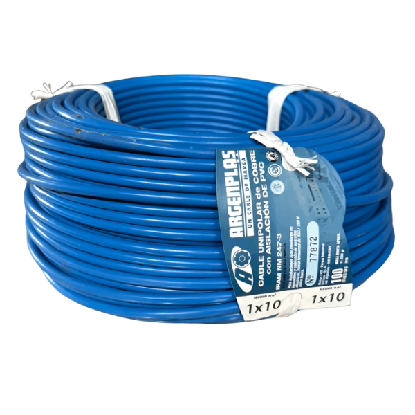 CABLE UNIPOLAR 10mm NORMALIZADO - Precio por metro - ARGENPLAS