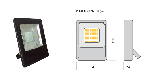 PROYECTOR LED EXTERIOR FRIO 20W - TBCIN - Imagen 2