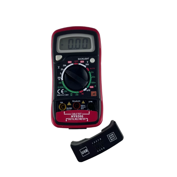 Multitester Digital Profesional JA-6300 Con Probador de Cables - JA