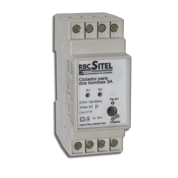 Ciclador para 2 Bombas Para Riel Din- 3A - RBC Sitel