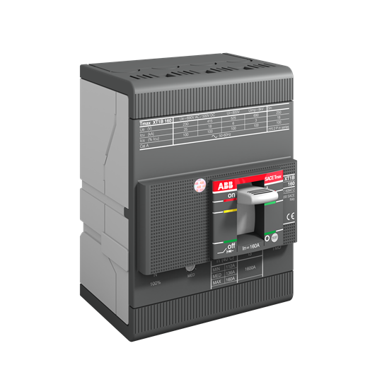 Interruptor Térmico Compacto Abb 4 X 44a/63a 18ka Xt1b 4p FF - Regulable - ABB