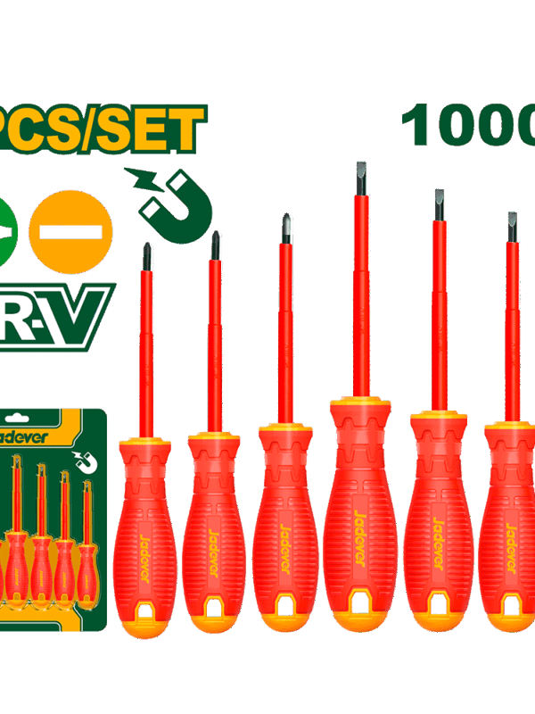Kit Destornilladores Aislados 7 Piezas - 4 Planos + 3 Philips.