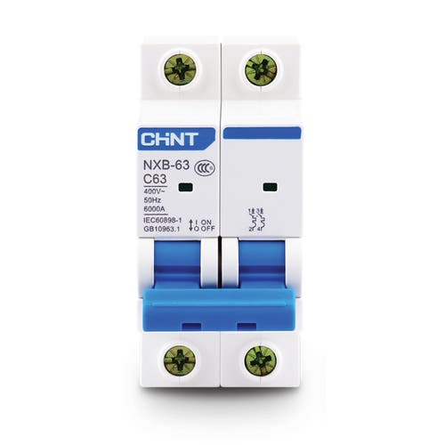 Interruptor Termomagnetico BIPOLAR Icu: 6kA Curva C - CHINT