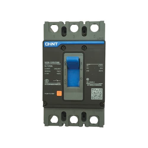 Interruptor Caja Moldeada 3 POLOS Tamaño 125 Icu: 25kA - REG. FIJA - CHINT