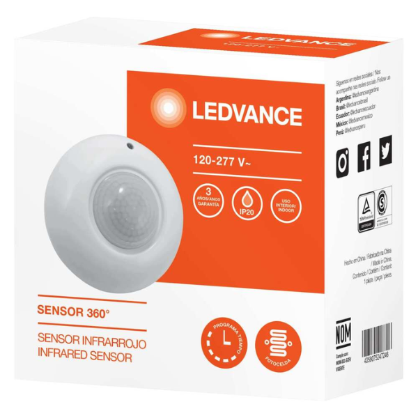 Sensor 360° Infrarrojo - Redondo - LEDVANCE
