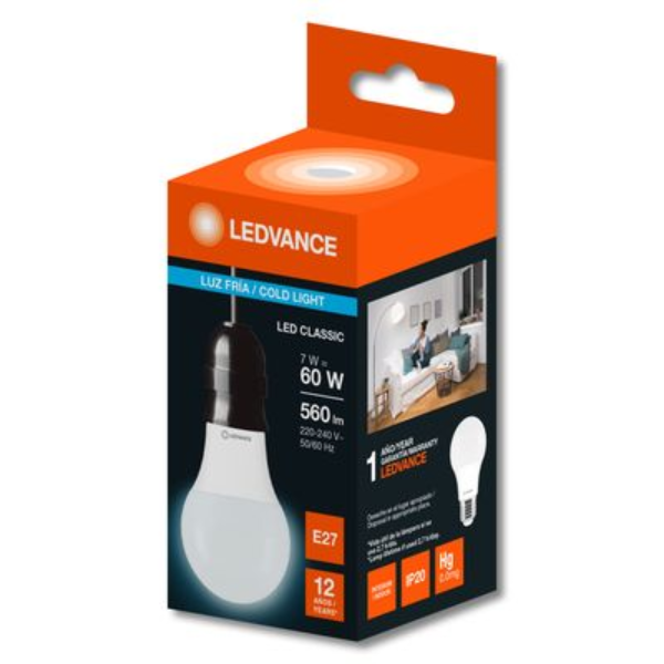 Lampara Bulbo - 9W con sensor - LEDVANCE