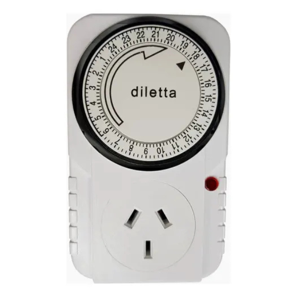 Timer Mecánico Enchufable Para Luces - 501.12893 - DILETTA