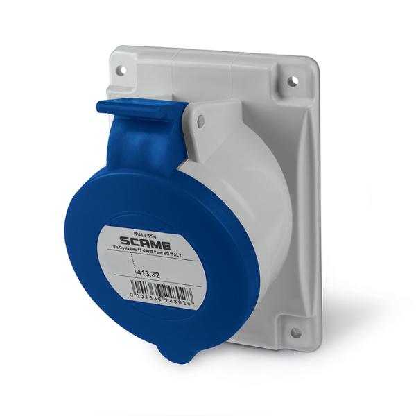 Base Empotrable Industrial 2P+T 32A 6h Ip44 413.3263 - SCAME
