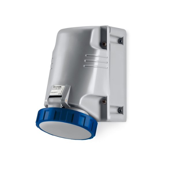 Base mural IP67 2P+T 63A 380V PH 6 - 518-6353T - SCAME