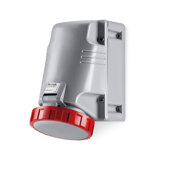 Base mural IP67 3P+N+T 125A 380V PH 6 - 518-12557T - SCAME